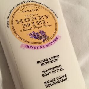 PERLIER 8.4 oz Honey Miel Body Butter Honey&Lavender PURE ORGANIC ITALIAN HONEY
